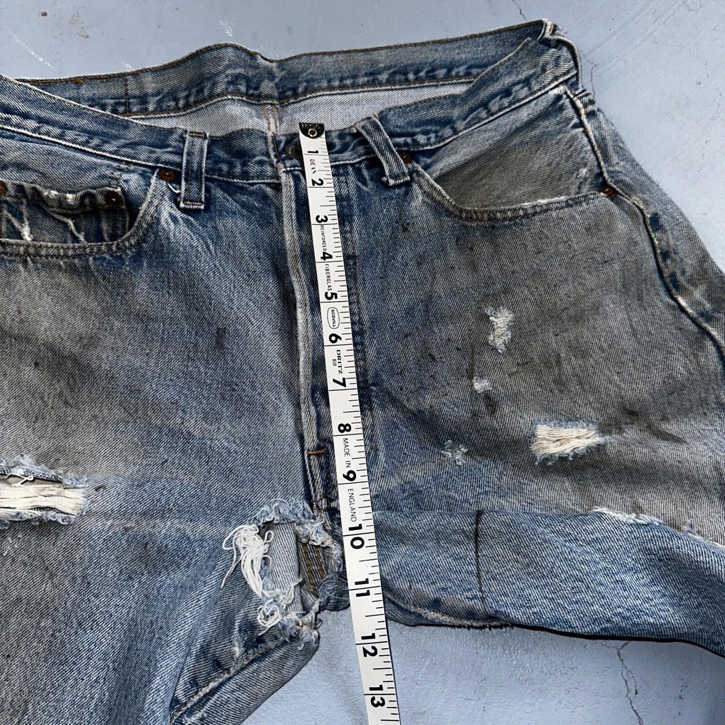 Levis 501 Vintage 80s Redline Selvedge USA XX Jeans Med Wash 34x30 Act 32x26