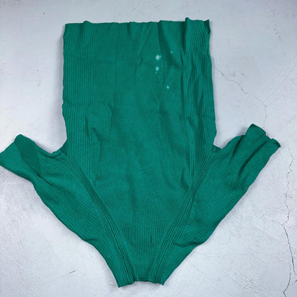 Prologue Womens XS Sweater Green Cozy Knit Pullover Mid Sleeve High Bleach
