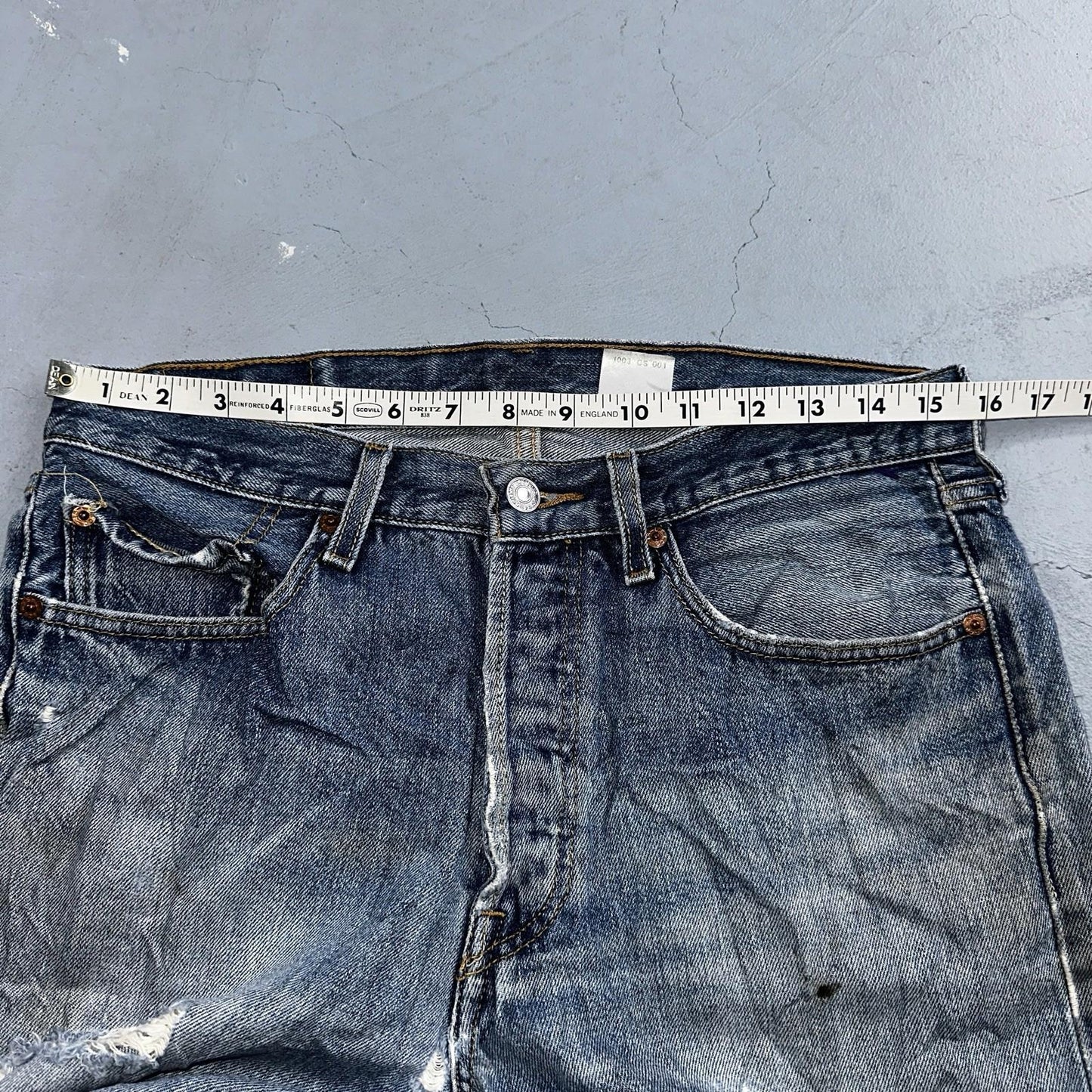 Levis 501 Vintage 90s Y2K XX Straight Leg Jeans Blue Med Wash 32x29 Act 31x28