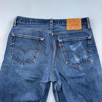 Levis 501 Vintage 90s USA XX Straight Leg Jeans Blue Med Wash 34x34 Act 31x30