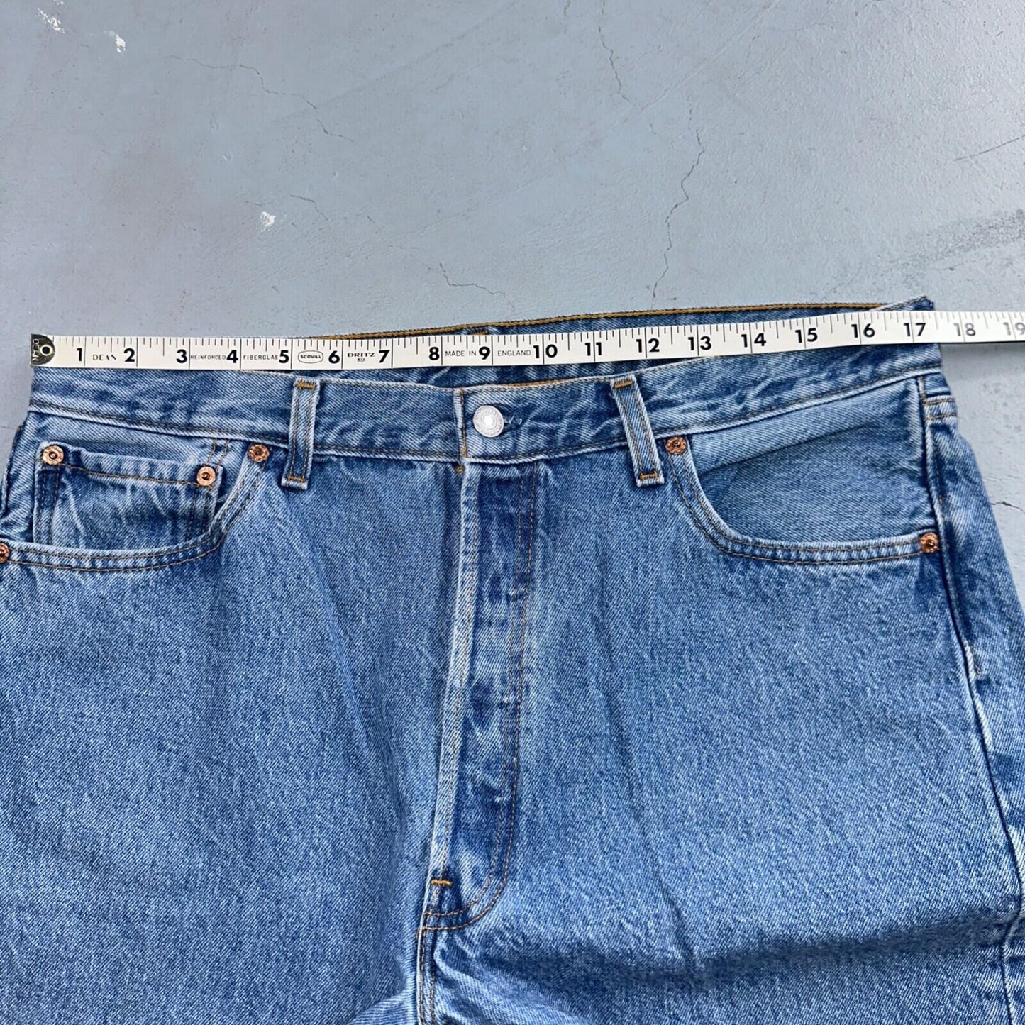 Levis 501 Vintage 90s USA XX Straight Leg Jeans Blue Med Wash 36x30 Act 34x29