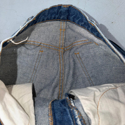 Levis Big E Vintage 60s Orange Tab 646 Bell Bottoms Denim Jeans Bootcut 31x29