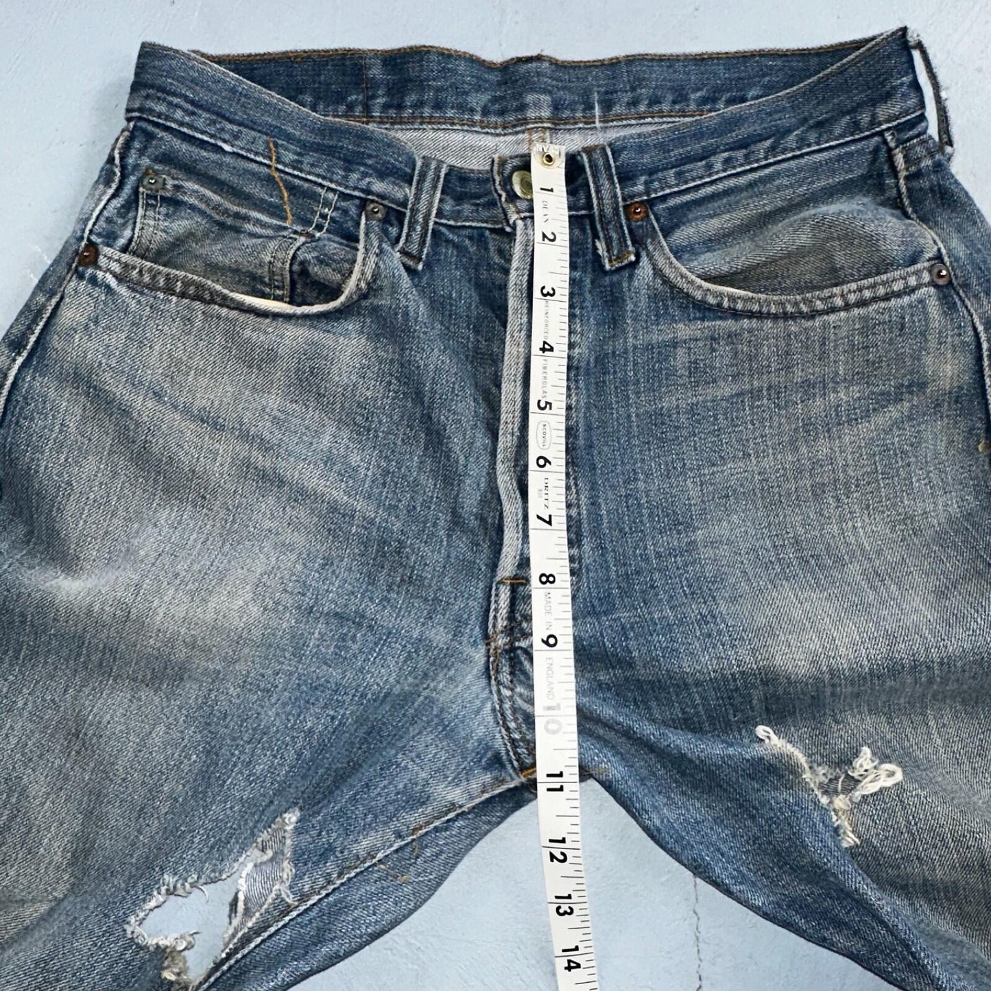 Levis 501 Vintage 70s SS Redline Selvedge USA XX Jeans Med Wash 32x34 Act 30x29