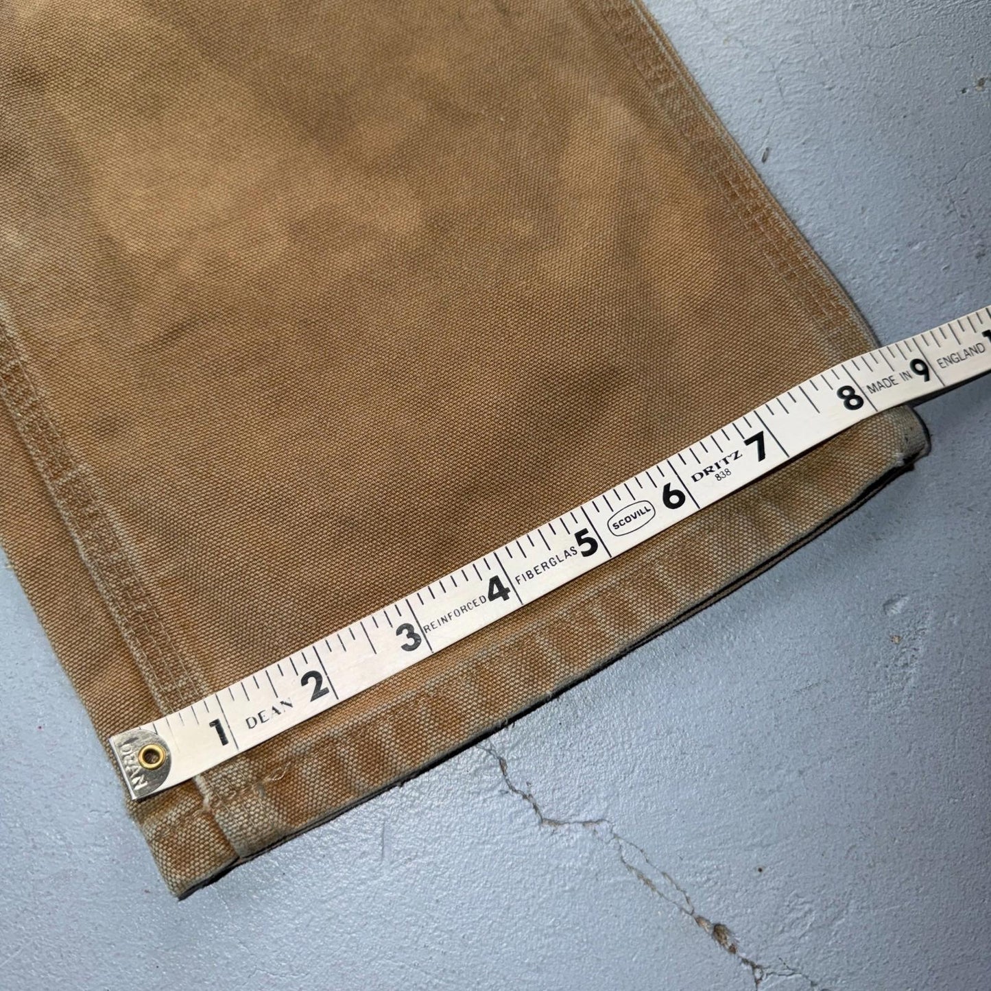 Carhartt VTG Double Knee Carpenter Pants B01 USA BRN Brown 32x34 Thrashed 30x33