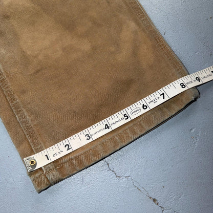 Carhartt VTG Double Knee Carpenter Pants B01 USA BRN Brown 32x34 Thrashed 30x33