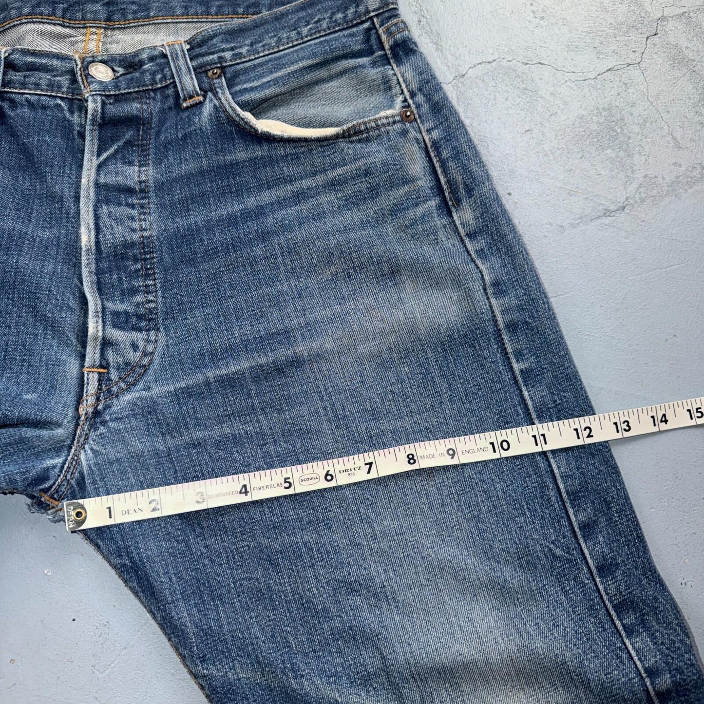 Levis 501 Big E Vintage 60s Redline Selvedge USA XX 1960s Jeans 36x32 Act 34x28