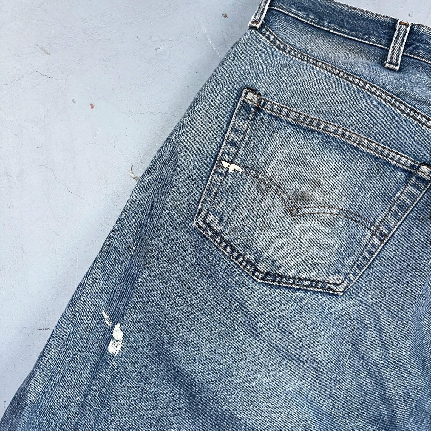 Levis 501 Vintage 80s Redline Selvedge USA XX Jeans Light Wash 48x30 Act 44x26