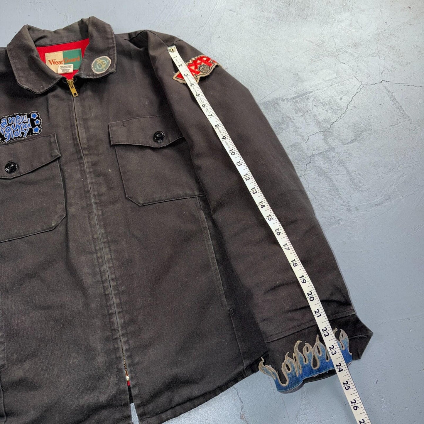VTG WearGuard Mechanic Work Jacket Workwear New Found Glory Rock Detroit Music
