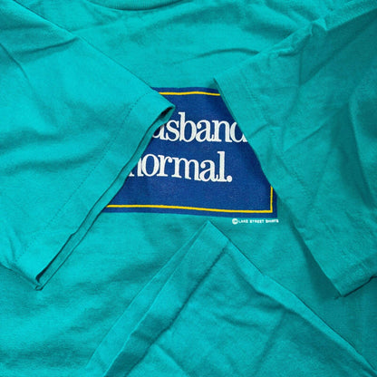 Next Husband Will Be Normal Vintage T Shirt Funny Quote Text Life USA XL LOL