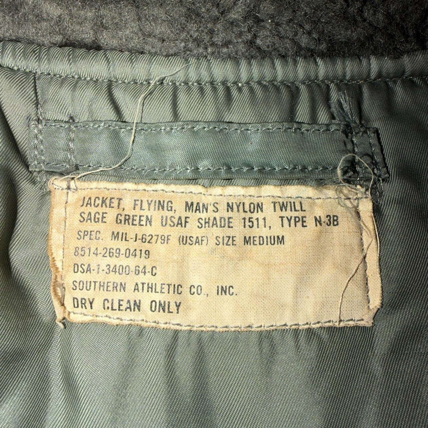 VTG 1960s USAF N-3B Parka Jacket Real Fur Air Force M 60s Air N3B Rare Coat