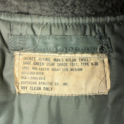 VTG 1960s USAF N-3B Parka Jacket Real Fur Air Force M 60s Air N3B Rare Coat