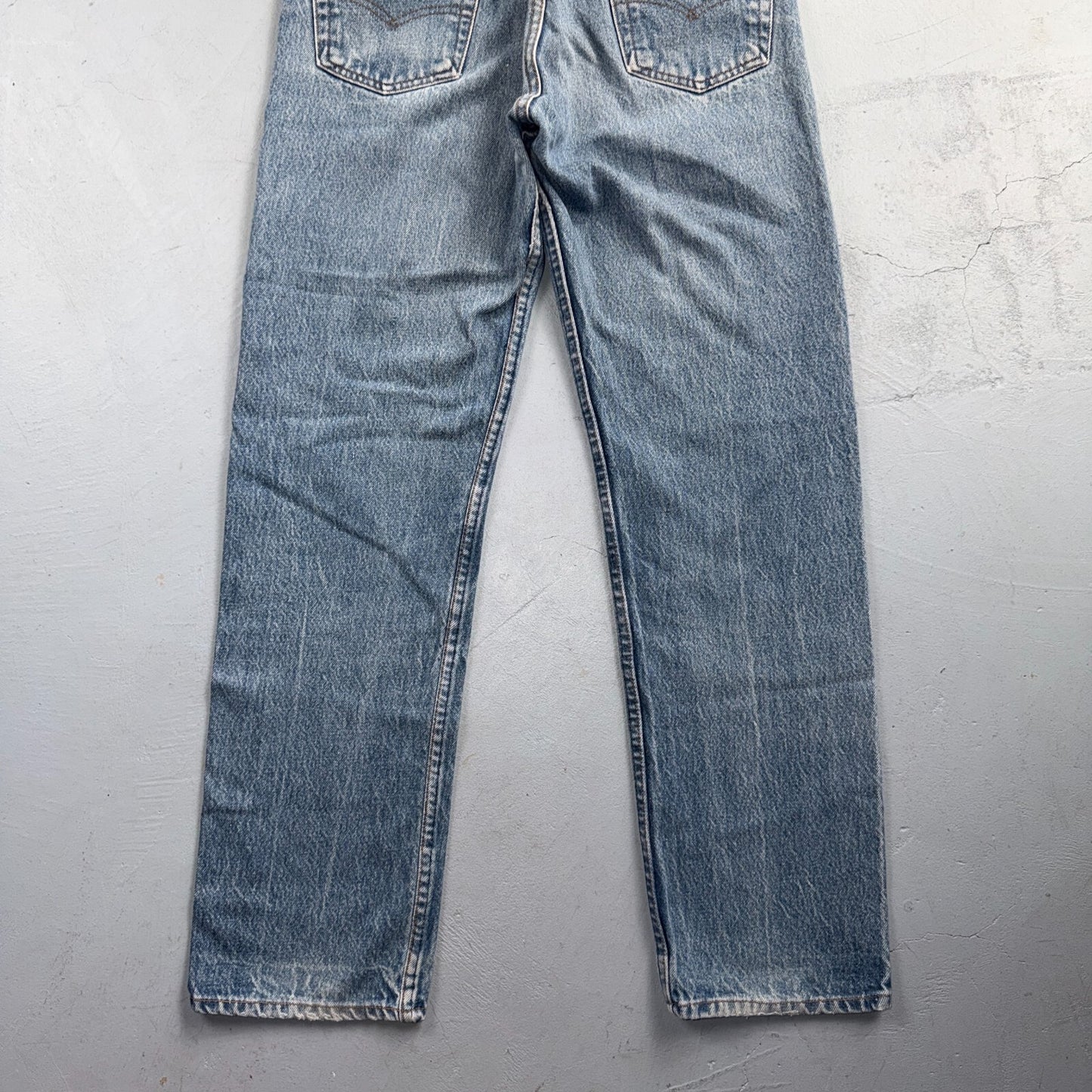 Levis 501 Vintage 80s USA XX Straight Leg Jeans Blue Light Wash 31x33 Act 28x29