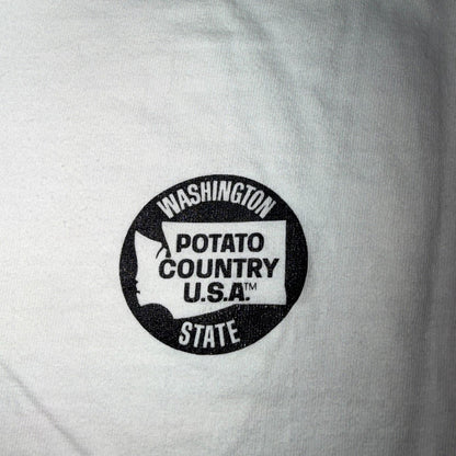 Washington State Potatoes Funny Vintage T Shirts 80s Hanes Cute Food Graphic