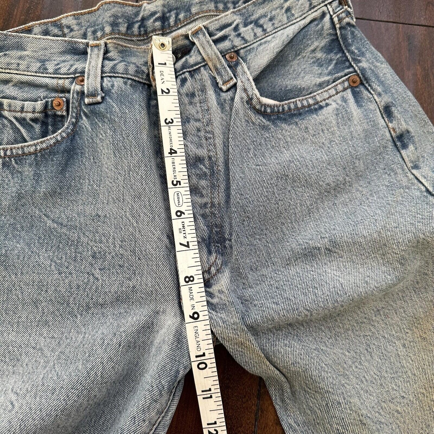 Levis Vintage 80s Redline Selvedge USA 501 XX Jeans 66 30x36 Light Wash Ac 26x31