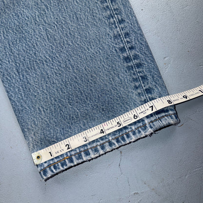 Levis 501 Vintage 90s Y2K XX Straight Leg Jeans Blue Light Wash 36x34 Act 33x30