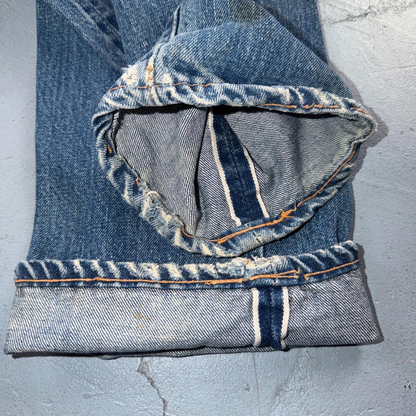 Levis 501 Vintage 70s SS Redline Selvedge USA XX Jeans Light Wash Act 31x28 Used