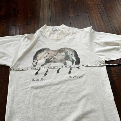 Abstract Painting Of Horse VTG T Shirt Art Rap Music Love Passion Pop Lord Carol