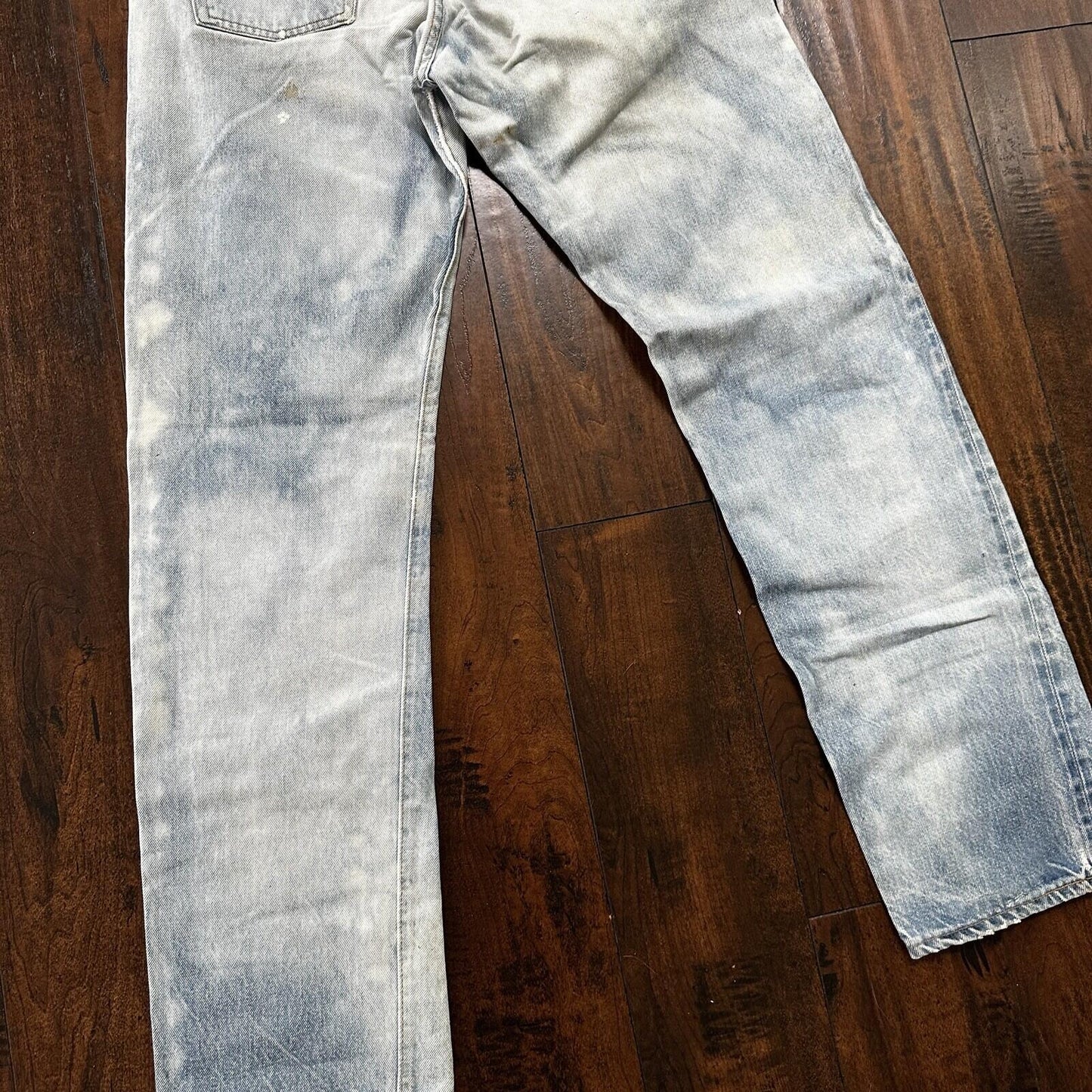 Levis Vintage 80s Redline Selvedge USA 501 XX Jeans Light Wash 32x36 Act 29x31