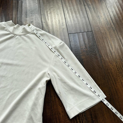 Prologue Ladies Blouse Small Golf Balloon Cream White Color Cute Sleeve