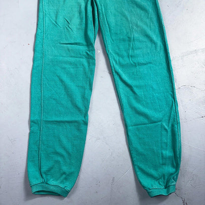 Vintage 90s Lands End Fleece Sweatpants Adult M Green Made In USA Champion