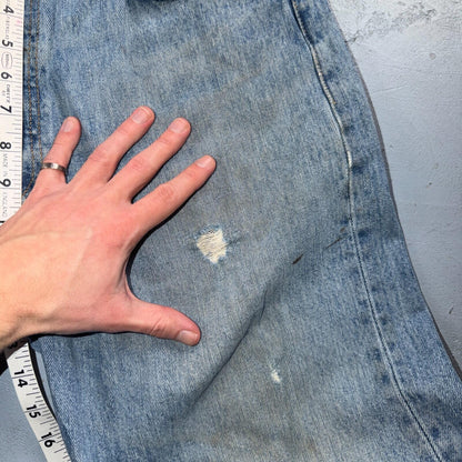 Levis 501 Vintage Y2K XX Straight Leg Jeans Blue Light Wash 36x30 Act 34x28