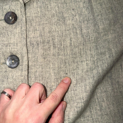 Vintage 1950s Western Star 49er Jacket Women’s Wool Coat Gray Pinup Rockabilly