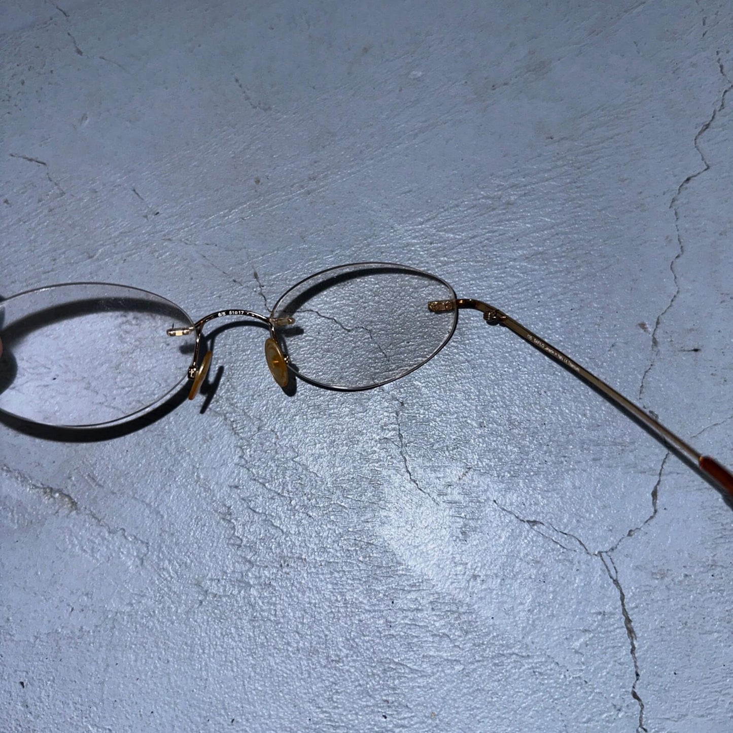 Safilo Design SD 3100 RX500 Eyeglasses Frames Rimless Titanium Gold 00-17-135