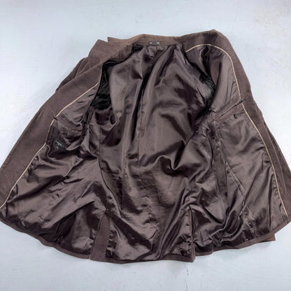 Gap Mens 42R Brown Tailored Velvet Single Breast Blazer Jacket VTG Style