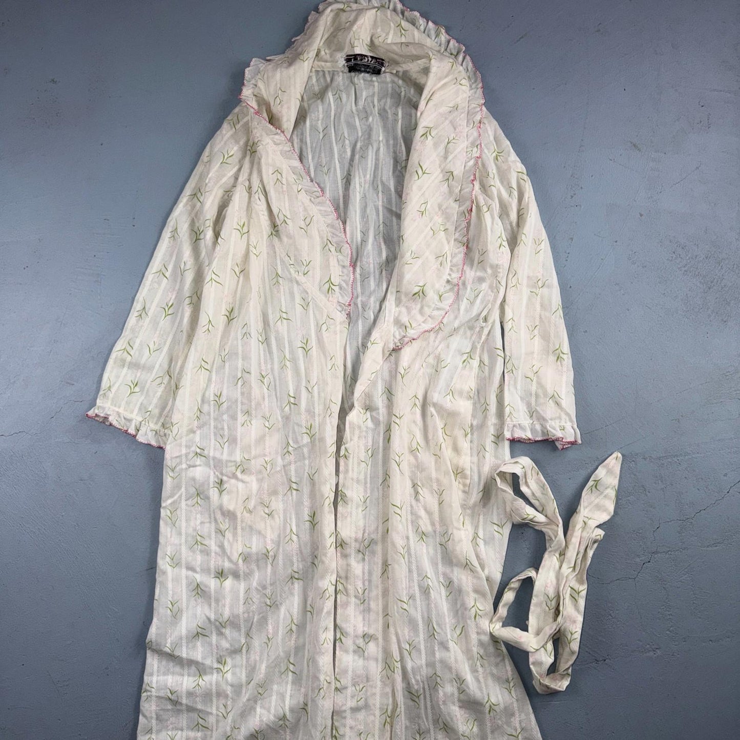 Christian Dior Vintage Nightgown Womens Small Lace Long Lingerie 70s Y2K Robe