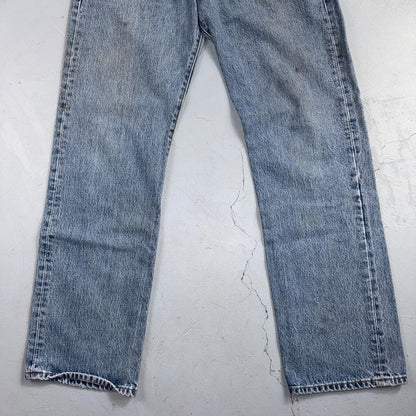 Levis 501 Vintage Y2K 90s XX Straight Leg Jeans Blue Light Wash 34x34 Act 31x32