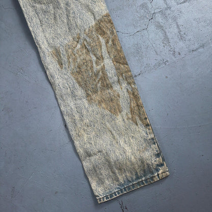 Levis 501 Vintage 90s USA XX Straight Leg Jeans Blue Light Wash 30x34 Act 27x34