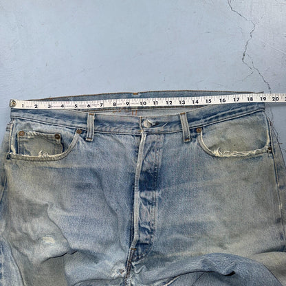Levis 501 Vintage 80s Redline Selvedge USA XX Jeans Light Wash 40x30 Act 38x26