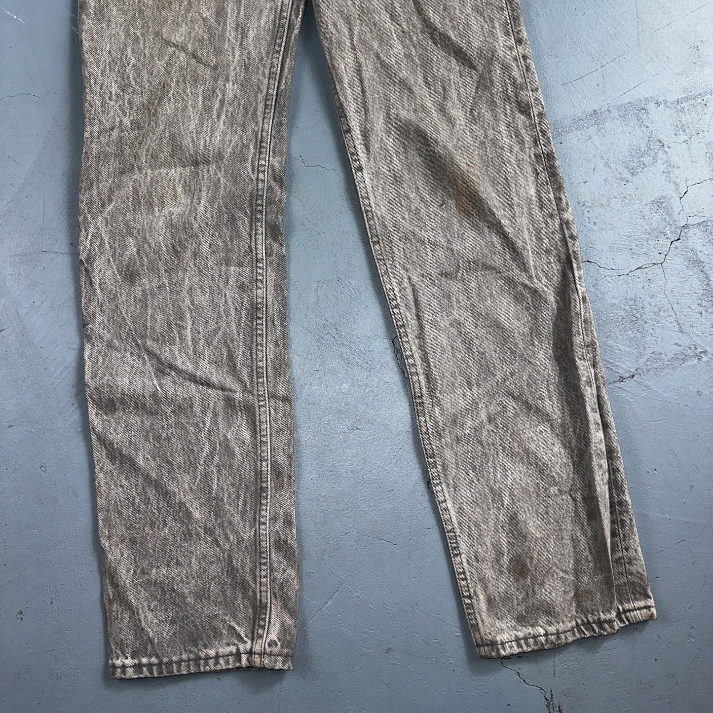 Levis 501 Vintage 80s USA XX Straight Leg Jeans Gray Acid Wash 27x32 Act 26x31