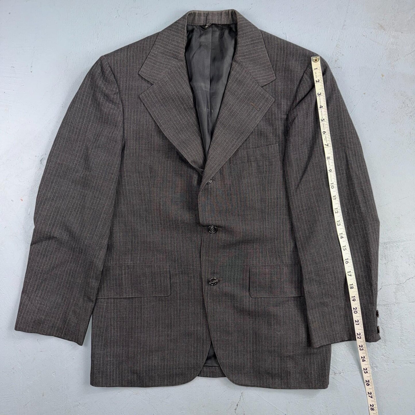 1960s 1950s VTG Mens 2 PC Suit 38 Jacket Coat Pants Gray Union Wool Rockabilly