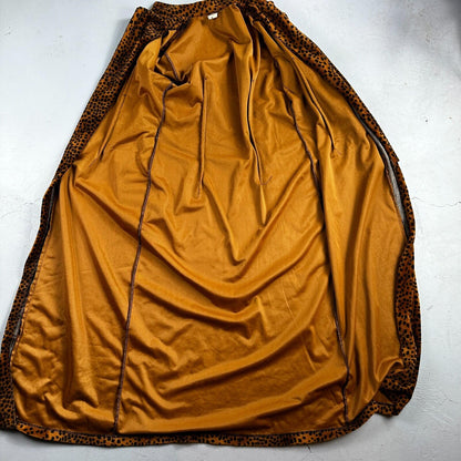 VTG ENT Jacket Womens Cheetah Outdoors Entrancy USA 70s Rockabilly Long Coat
