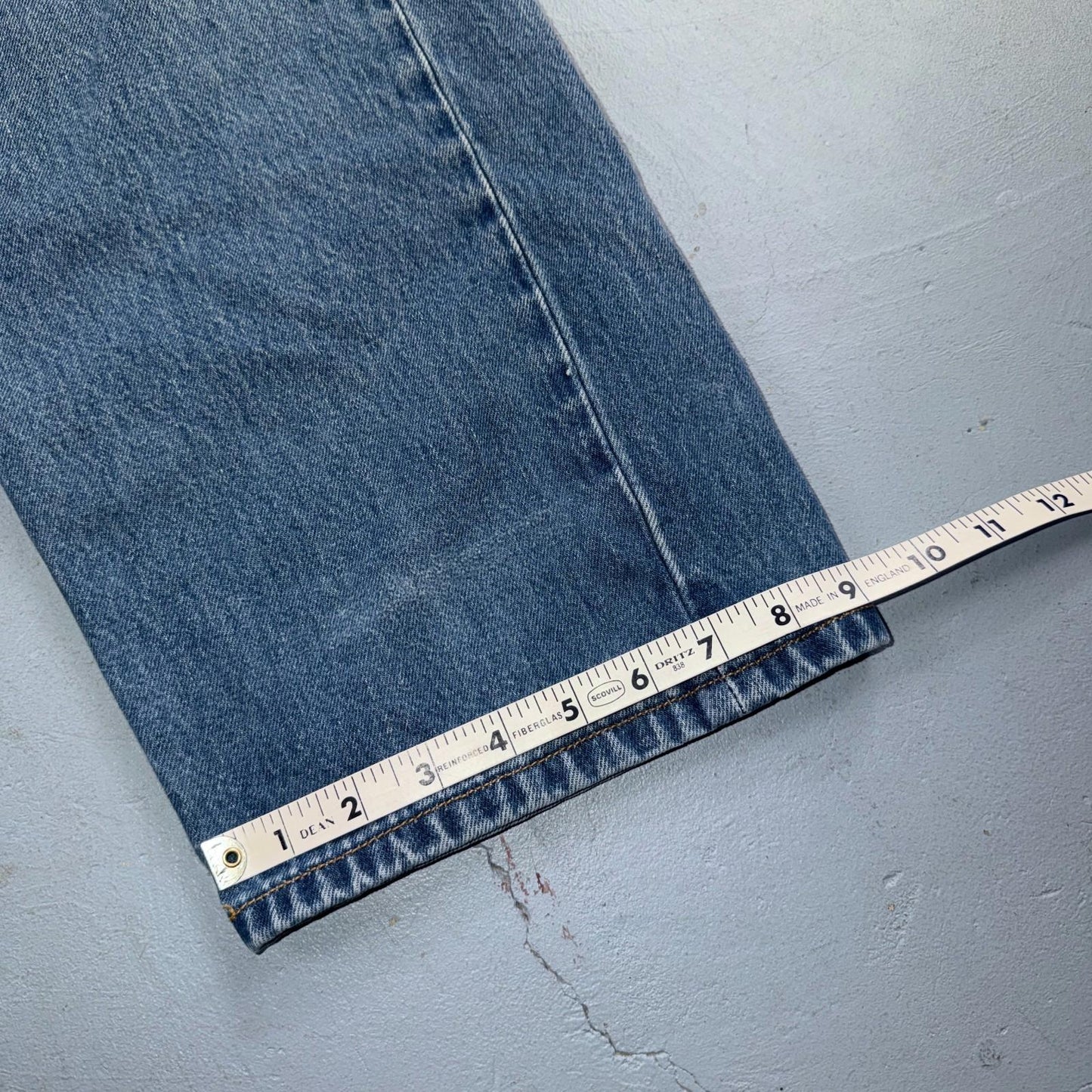 Levis 501 Vintage Y2K XX Straight Leg Jeans Blue Light Wash 44x30 Act 40x26