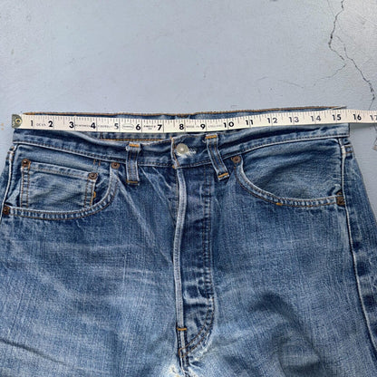 Levis 501 Vintage 70s SS Redline Selvedge USA Jeans Light Wash XX Act 31x26