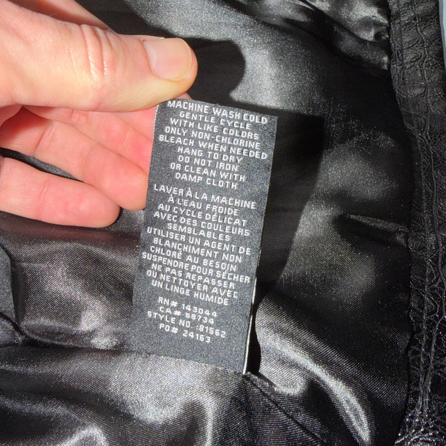 Bagatelle Black Leather VTG Jacket Womens Large Short Biker Cropped Racer Y2K