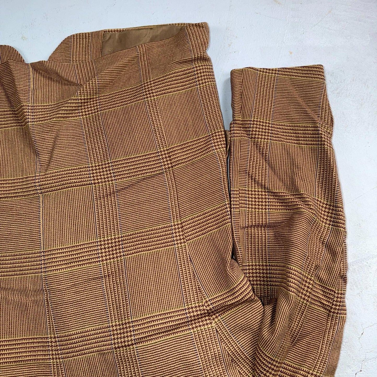 Christian Dior VTG Blazer Mens Brown Plaid Suit Jacket Sport Coat Monsieur 42