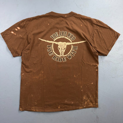 Brooks And Dunn Band 90s VTG T Shirt Brown You Are Who You Ride Country Music