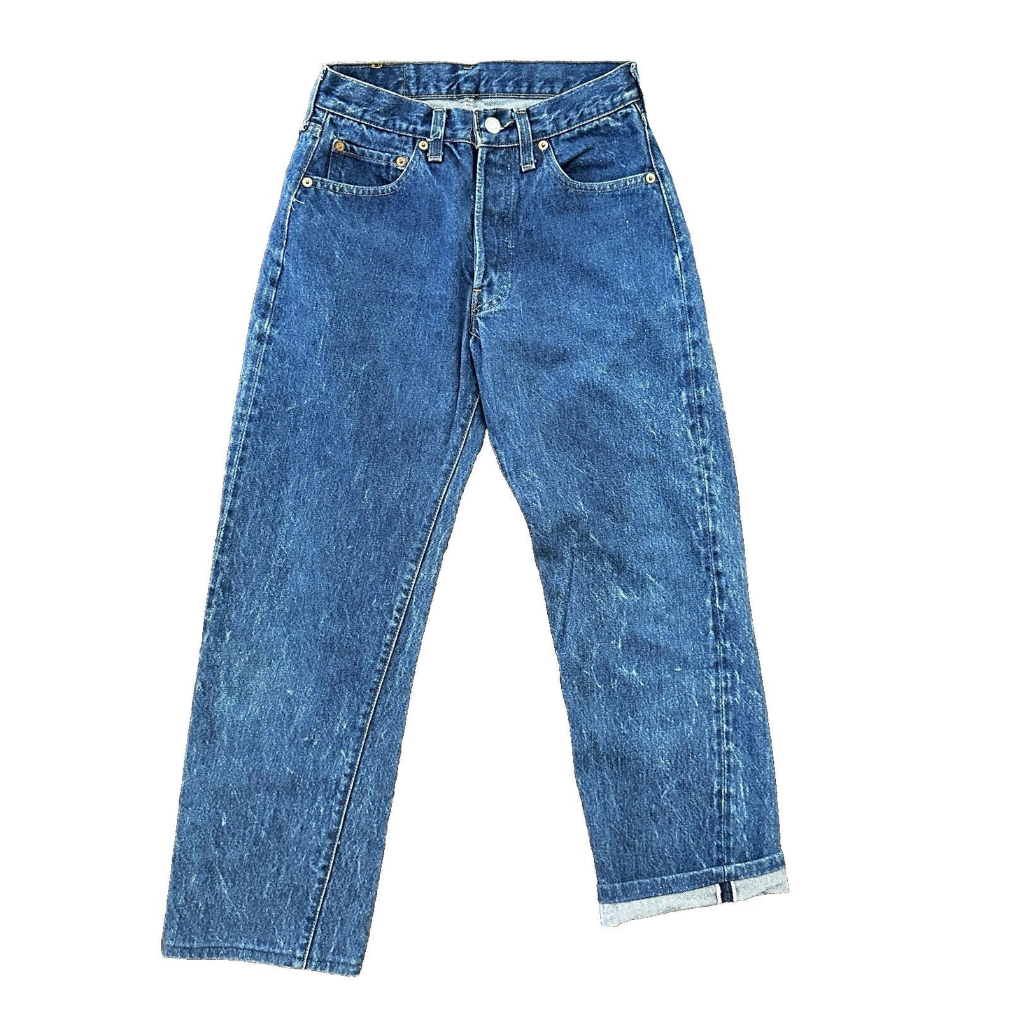 Levis Vintage 80s Redline Selvedge USA 501 XX Jeans 66 70s Dark 28x34 Act 24x25