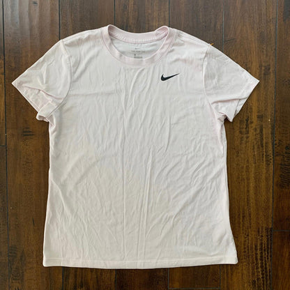Womens Pink Nike T Shirt Gym Sports Running Faded Color Summer Light
