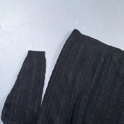 Nordstrom VTG 1990s Black Sweater Button Front Long Sleeves Cardigan Medium 90s