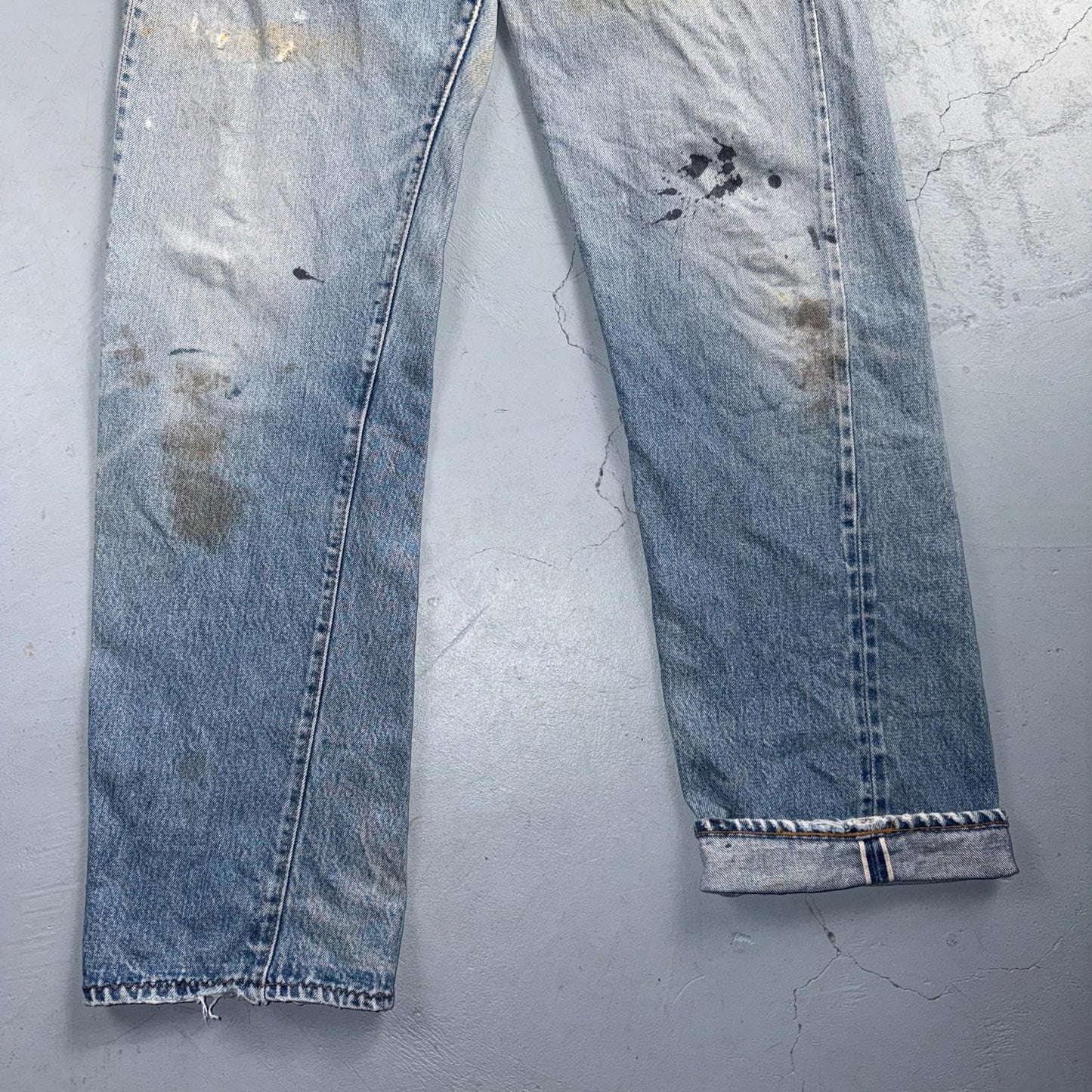 Levis 501 Vintage 80s Redline Selvedge USA XX Jeans Light Wash 34x36 Act 32x32