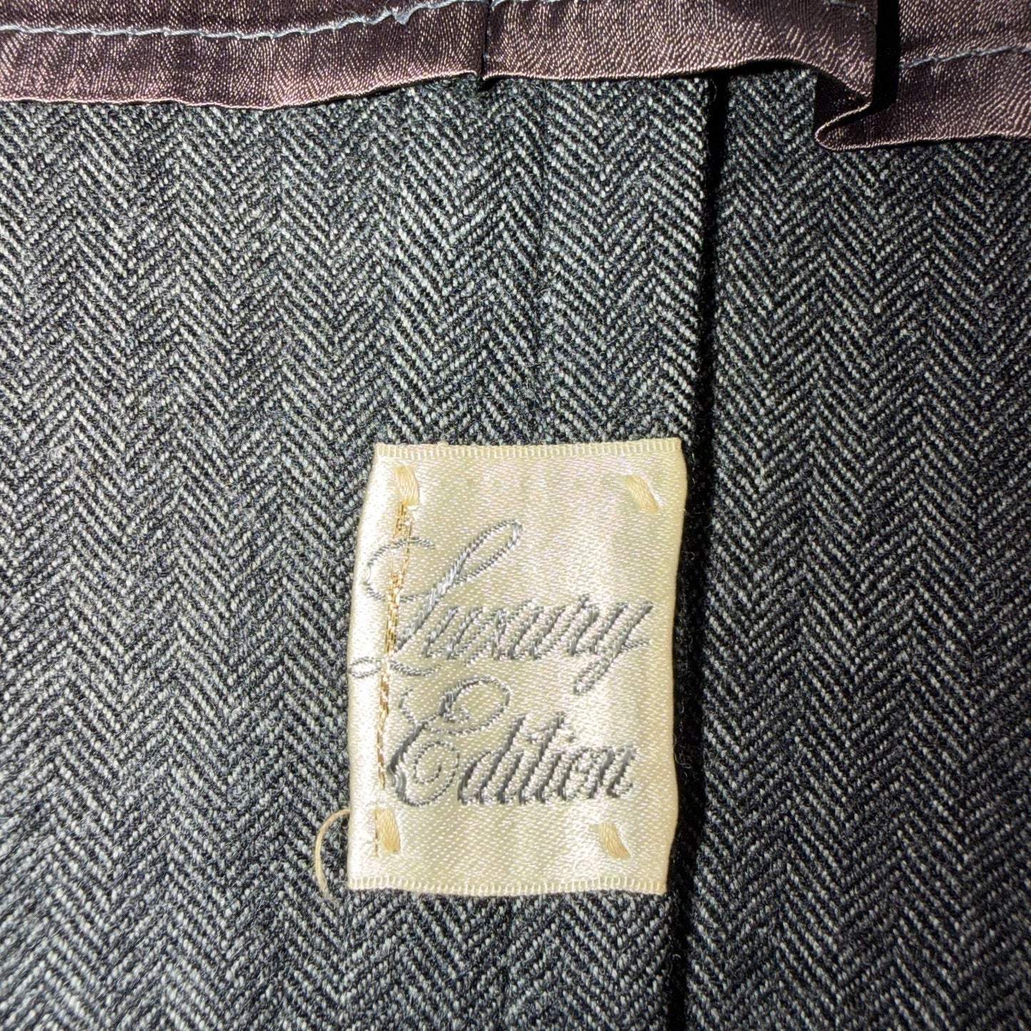 VTG Mens 2 PC Suit 46 Jacket Coat Pants Gray Rockabilly 60s 1960s HBT Drop Loop