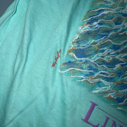 Lincoln City Hanes 1980s VTG T Shirt DS Starfish Ocean Aquarium Cool Oregon Bay