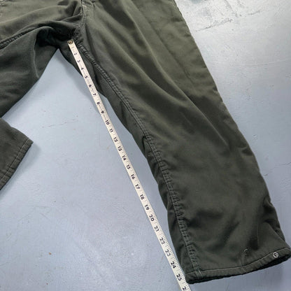 VTG 60s Wrangler Big Ben Work Coveralls Mens M Long Green Jumpsuit Zip Utility
