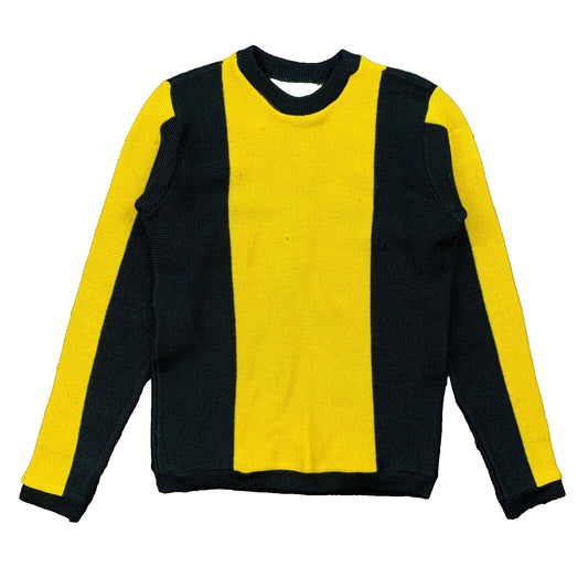 1950s Bill Bakers Oregon 50s USA Made Vintage Sweater Yellow Wool 40s Rockabilly