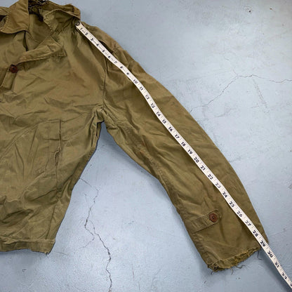 WW2 M41 Army Field Jacket Military 1940s WWII M-1941 Civilian? Unlined Rips