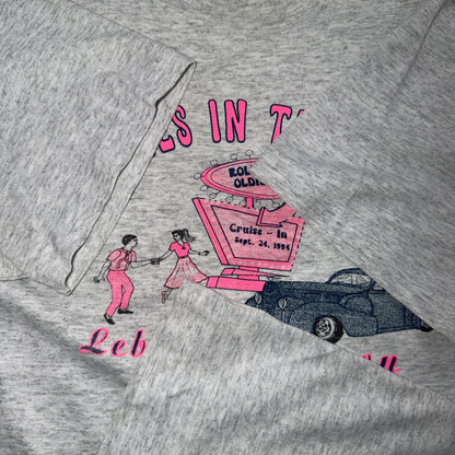 50s in the Fall VTG T Shirt 90s Rockabilly Cars Lebanon Oregon Elvis Graphic